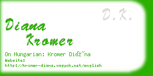 diana kromer business card